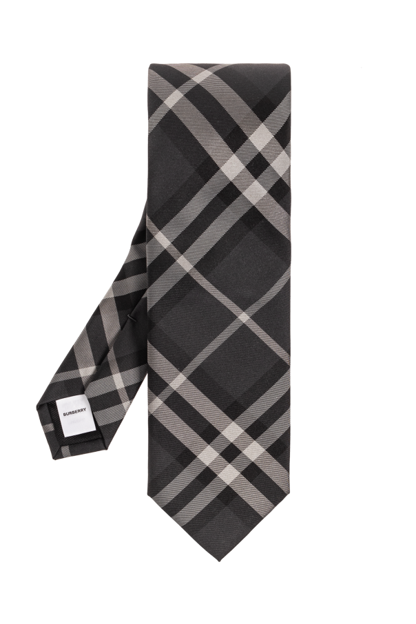 Grey shops burberry tie